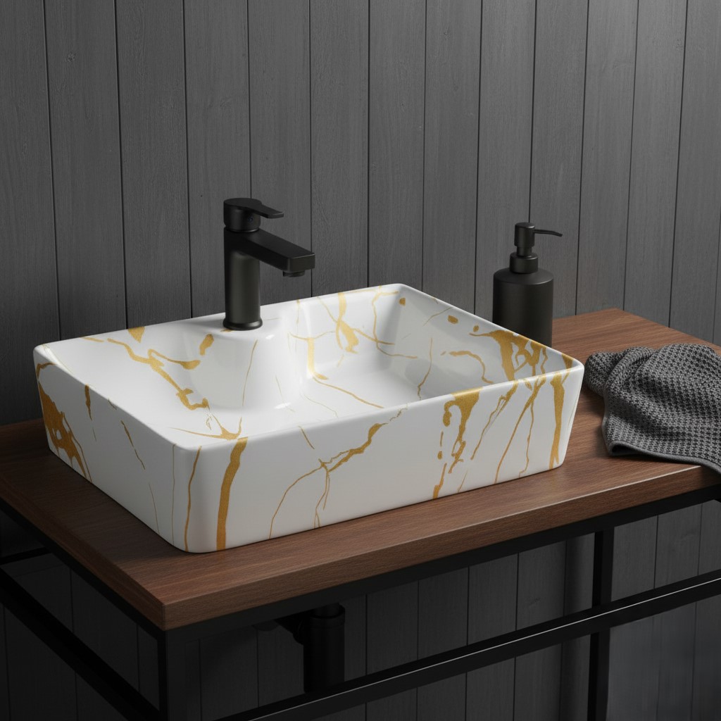 MS-1008 XYLOAN TABLE TOP BASIN GLOSSY (19"X14") - Image 2