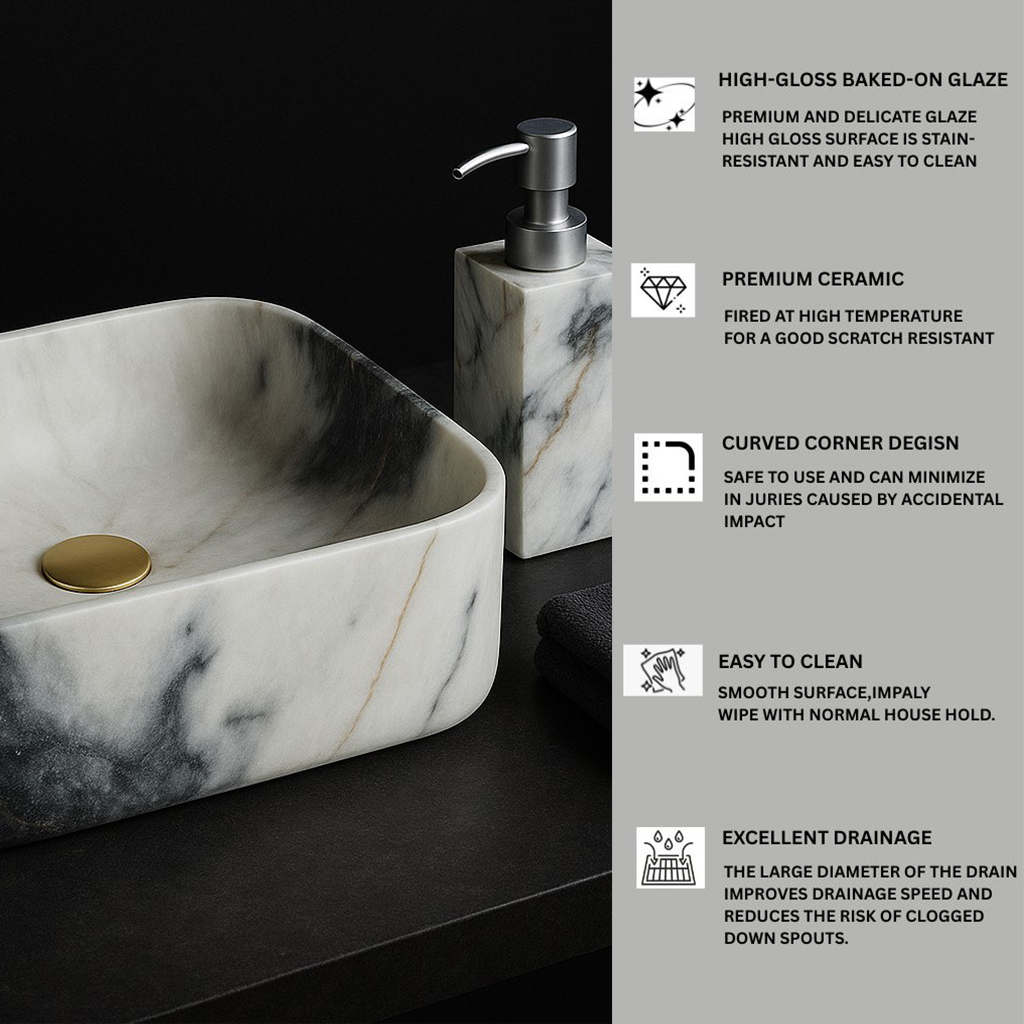 MS-101 XYLOAN TABLE TOP BASIN GLOSSY (14"X10") - Image 4
