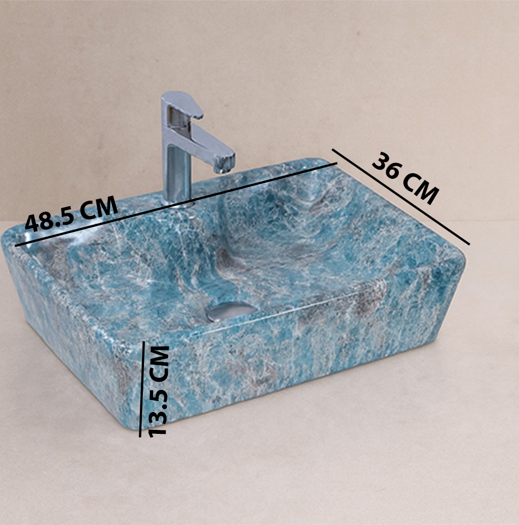 MS-1011 XYLOAN TABLE TOP BASIN GLOSSY (19"X14") - Image 3