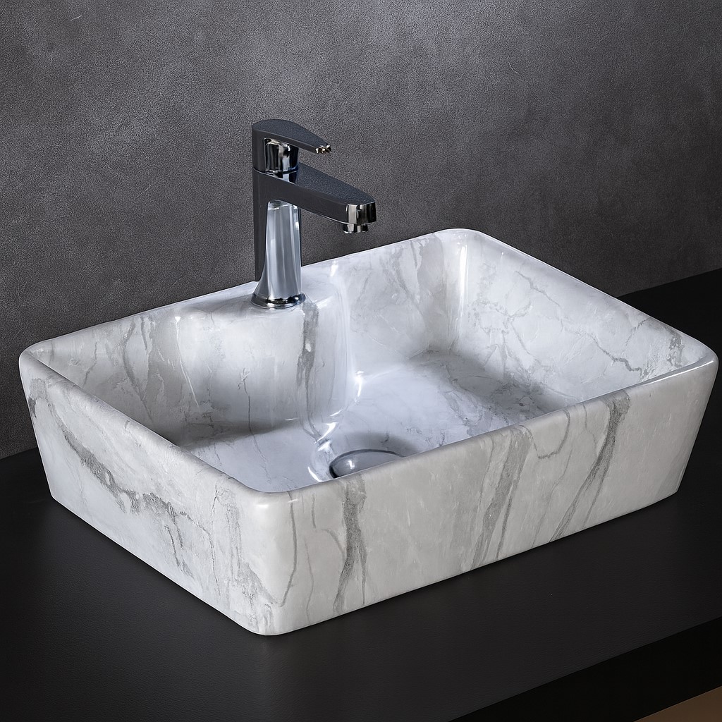 MS-1013 XYLOAN TABLE TOP BASIN GLOSSY (19"X14")