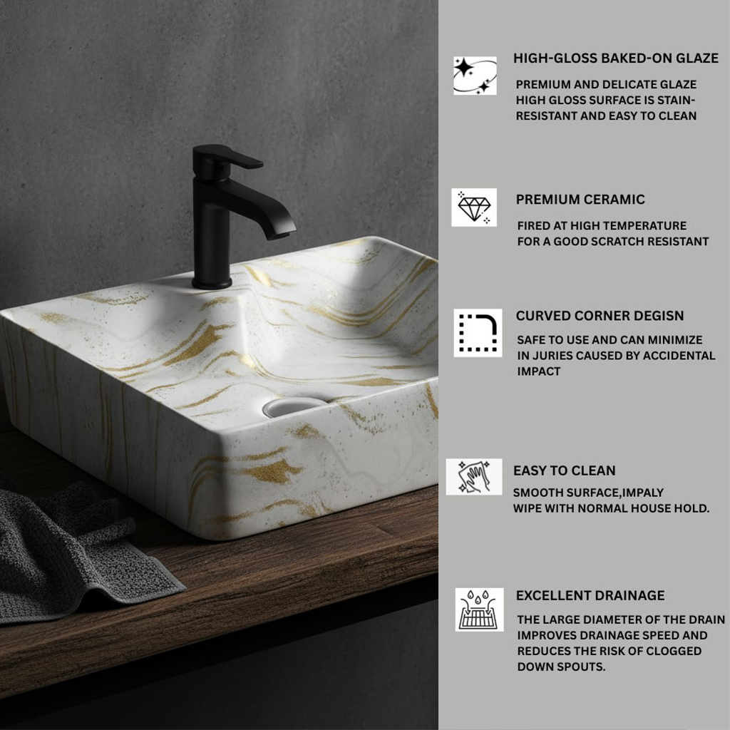 MS-1014 XYLOAN TABLE TOP BASIN MATT (19"X14") - Image 4