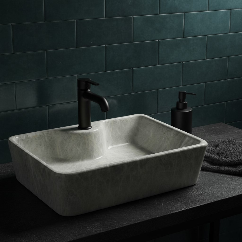 MS-1019 XYLOAN TABLE TOP BASIN GLOSSY (19"X14") - Image 2