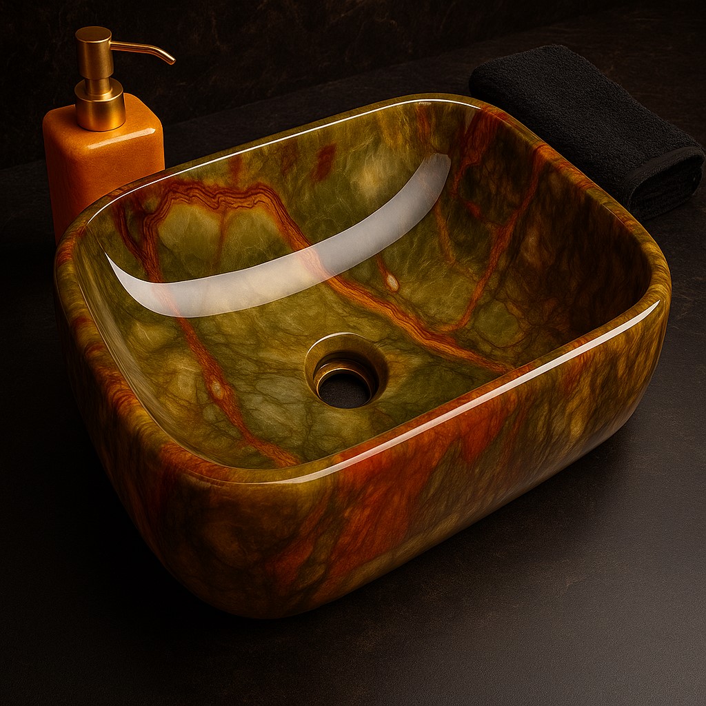 MS-103 XYLOAN TABLE TOP BASIN GLOSSY (14"X10") - Image 2
