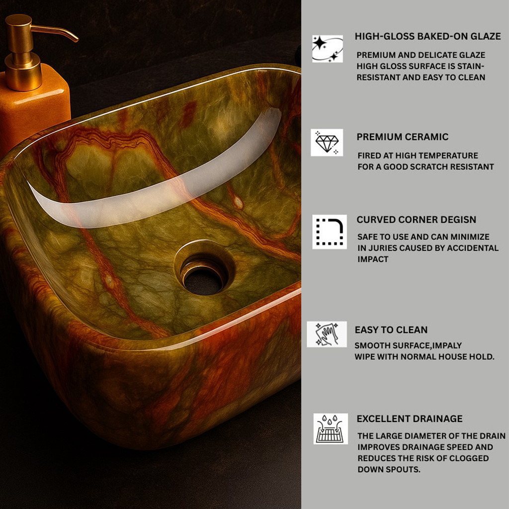 MS-103 XYLOAN TABLE TOP BASIN GLOSSY (14"X10") - Image 4