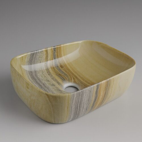 MS-104 XYLOAN TABLE TOP BASIN GLOSSY (14"X10")