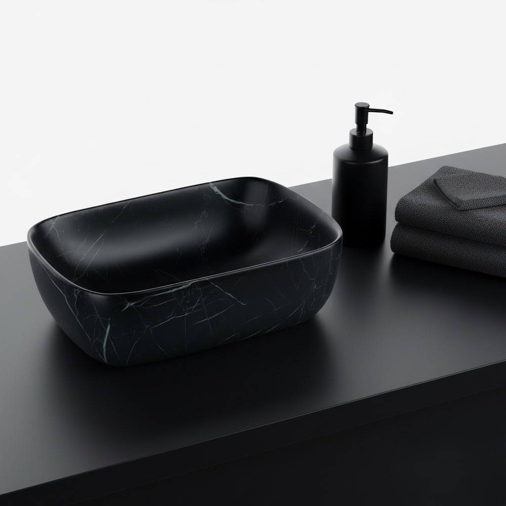 MS-109 XYLOAN TABLE TOP BASIN GLOSSY (14"X10") - Image 2