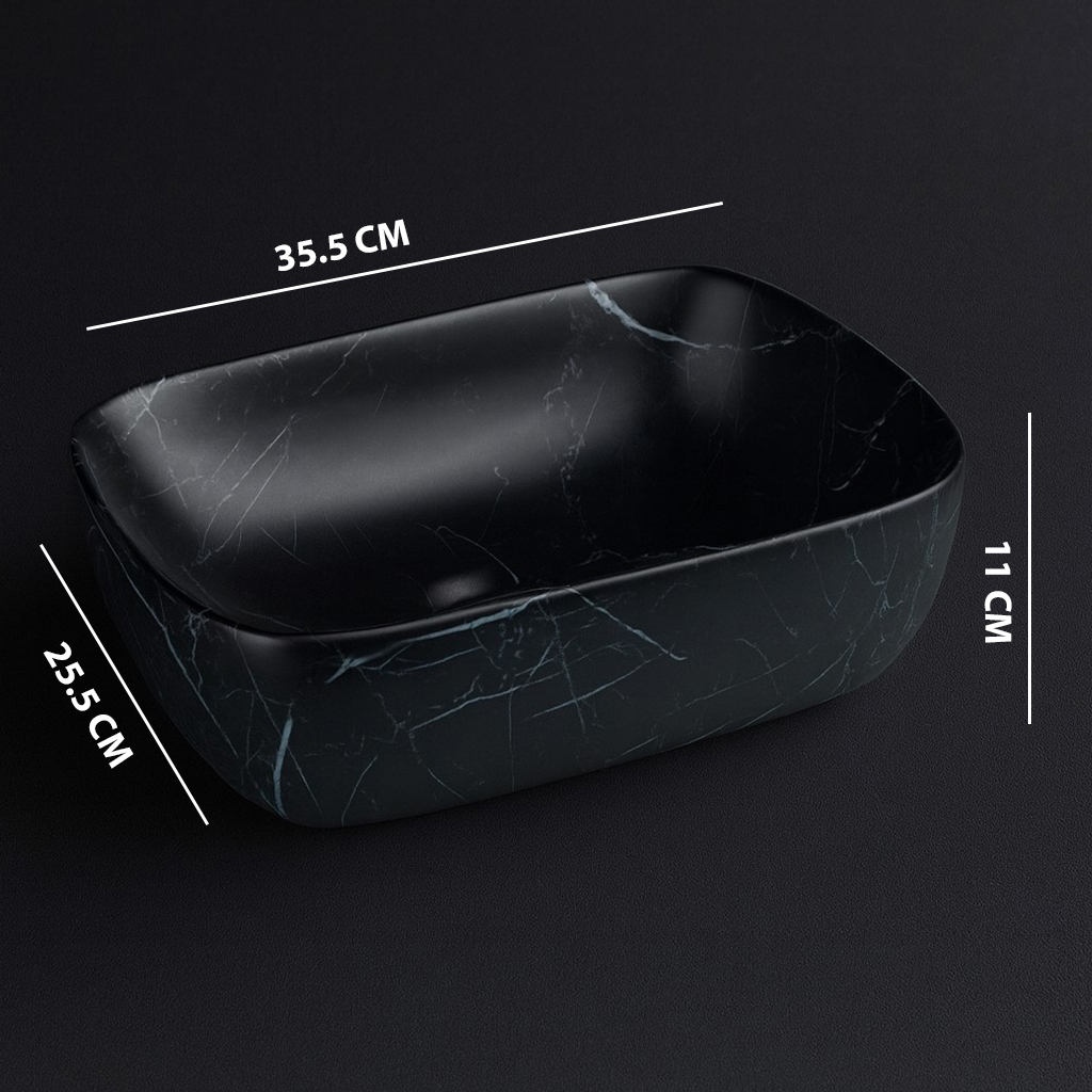 MS-109 XYLOAN TABLE TOP BASIN GLOSSY (14"X10") - Image 3