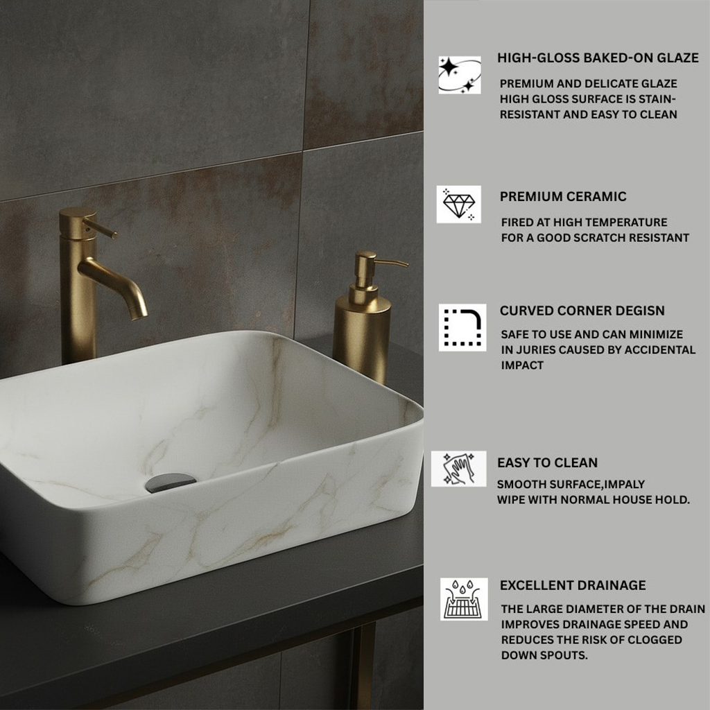 MS-1102 XYLOAN TABLE TOP BASIN MATT (19"X14") - Image 4