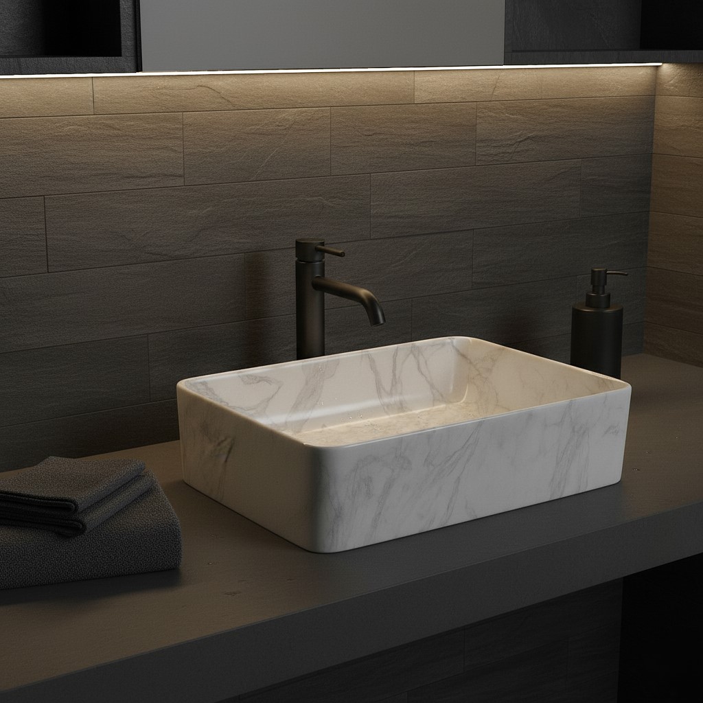 MS-1103 XYLOAN TABLE TOP BASIN MATT (19"X14") - Image 2