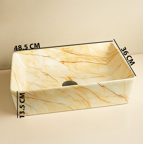 MS-1104 XYLOAN TABLE TOP BASIN GLOSSY (19"X14") - Image 3