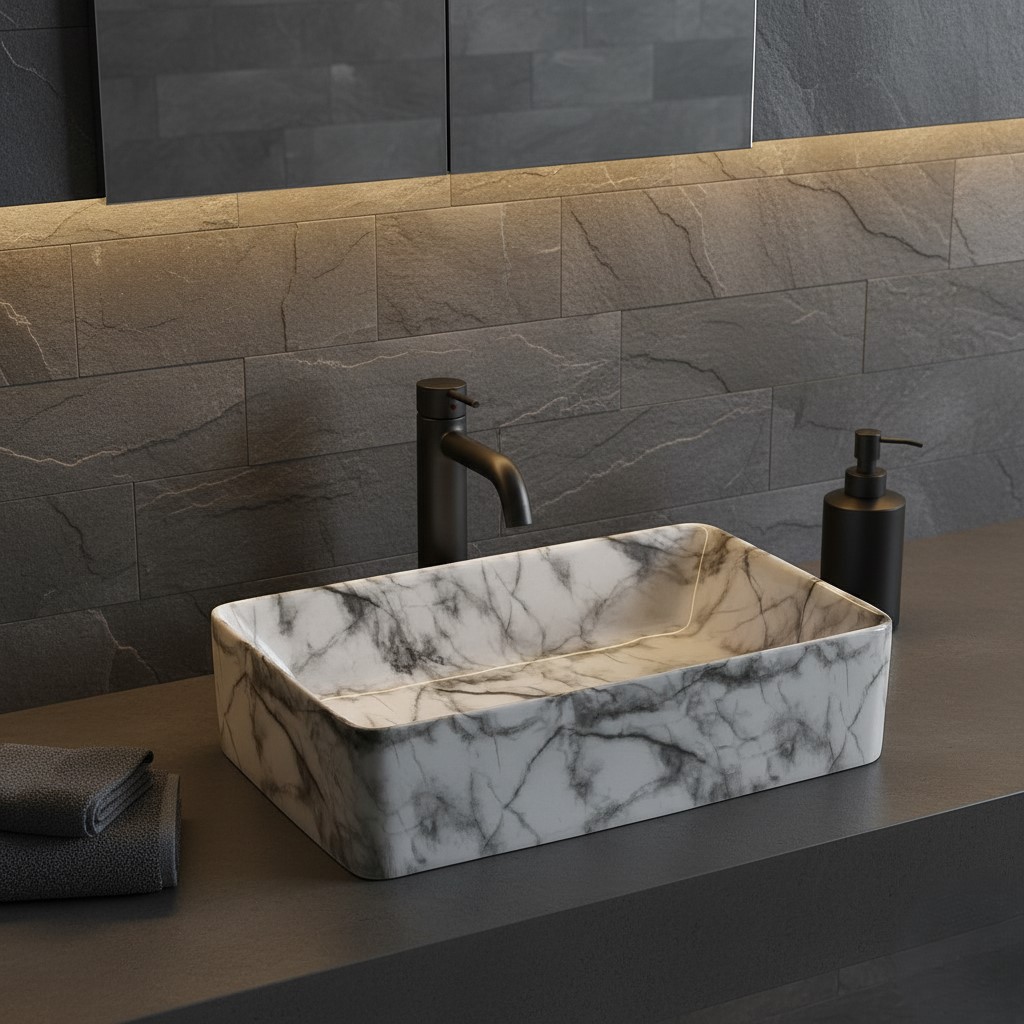 MS-1105 XYLOAN TABLE TOP BASIN (19"X14") - Image 2
