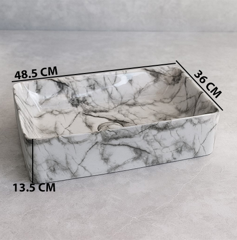 MS-1105 XYLOAN TABLE TOP BASIN (19"X14") - Image 3