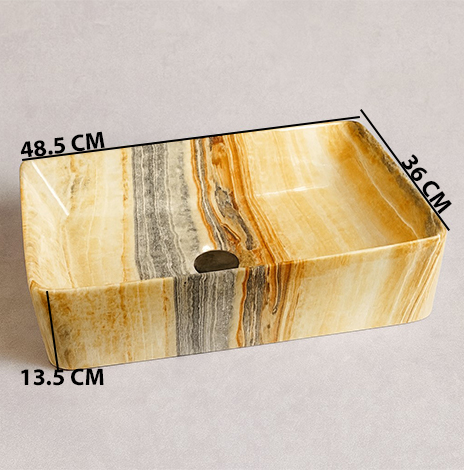 MS-1108 XYLOAN TABLE TOP BASIN GLOSSY (19"X14") - Image 3