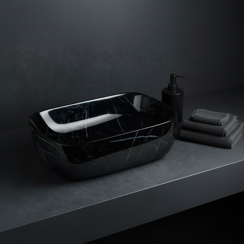 MS-111 XYLOAN TABLE TOP BASIN GLOSSY (14"X10") - Image 2