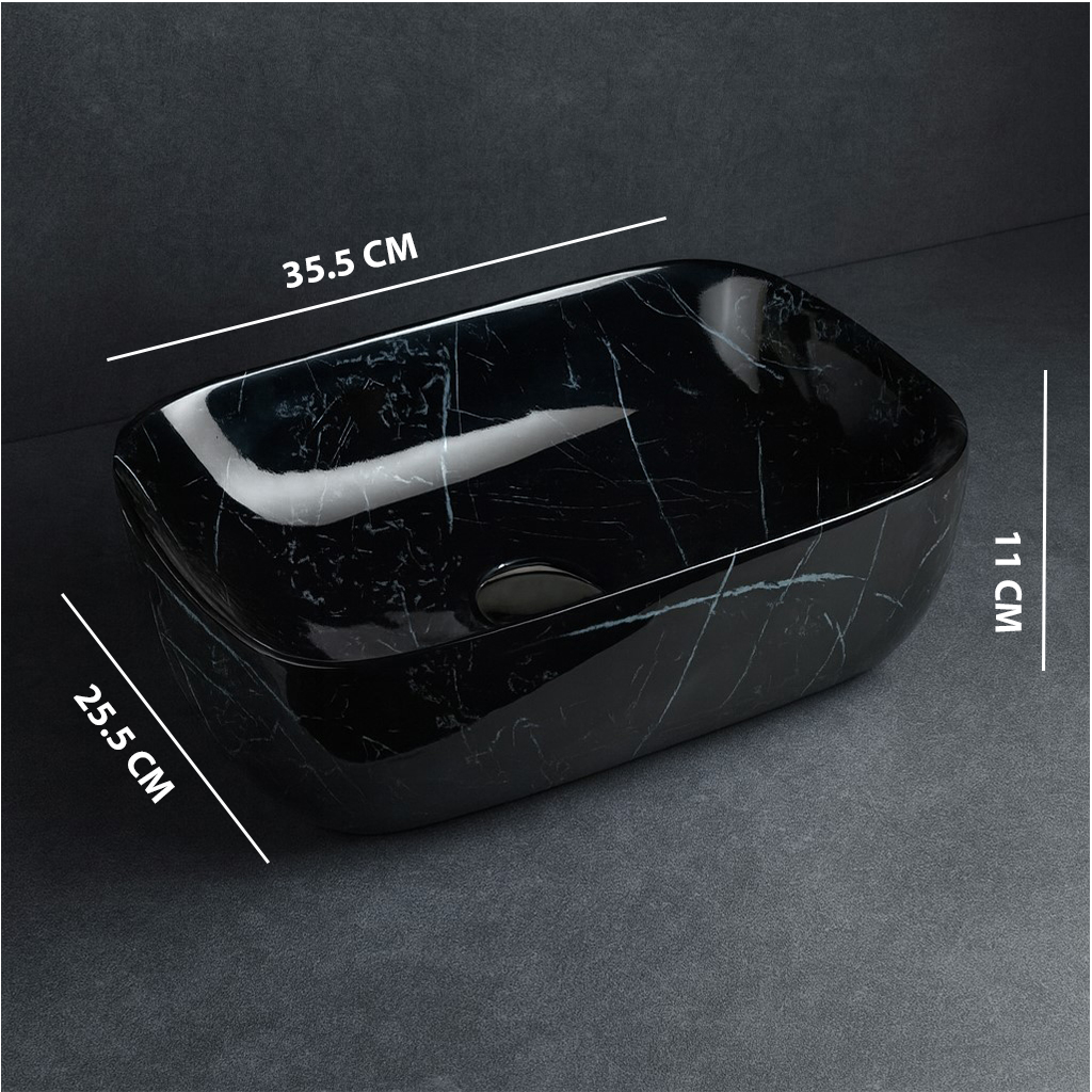 MS-111 XYLOAN TABLE TOP BASIN GLOSSY (14"X10") - Image 3