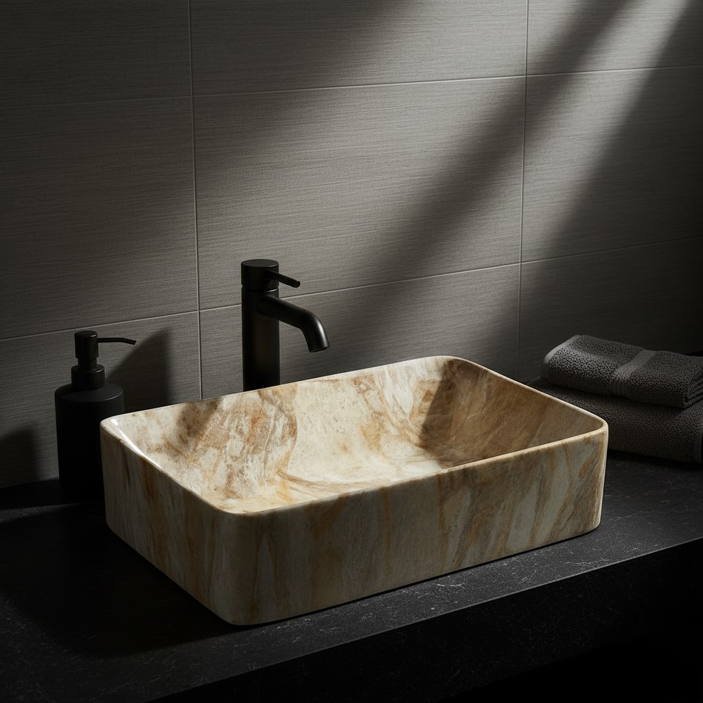MS-1110 XYLOAN TABLE TOP BASIN GLOSSY (19"X14") - Image 2
