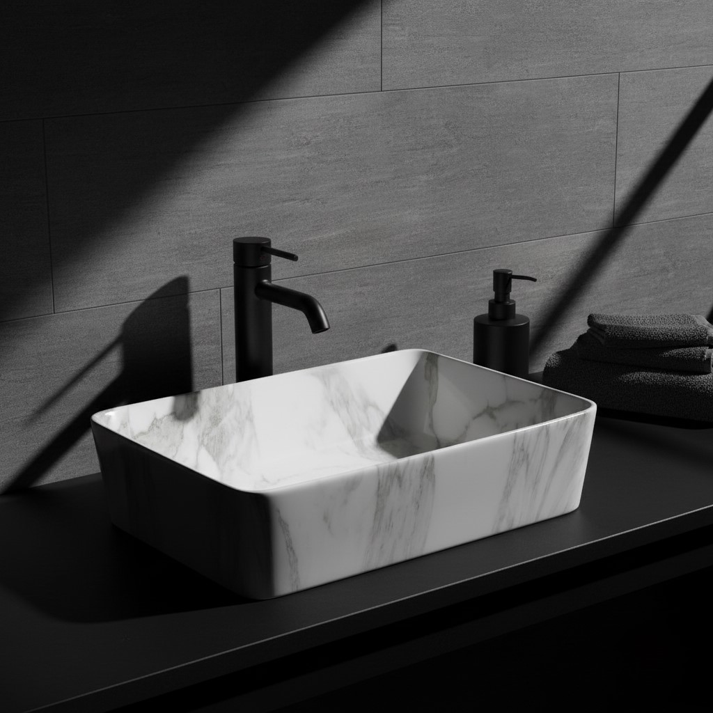 MS-1112 XYLOAN TABLE TOP BASIN GLOSSY (19"X14") - Image 2