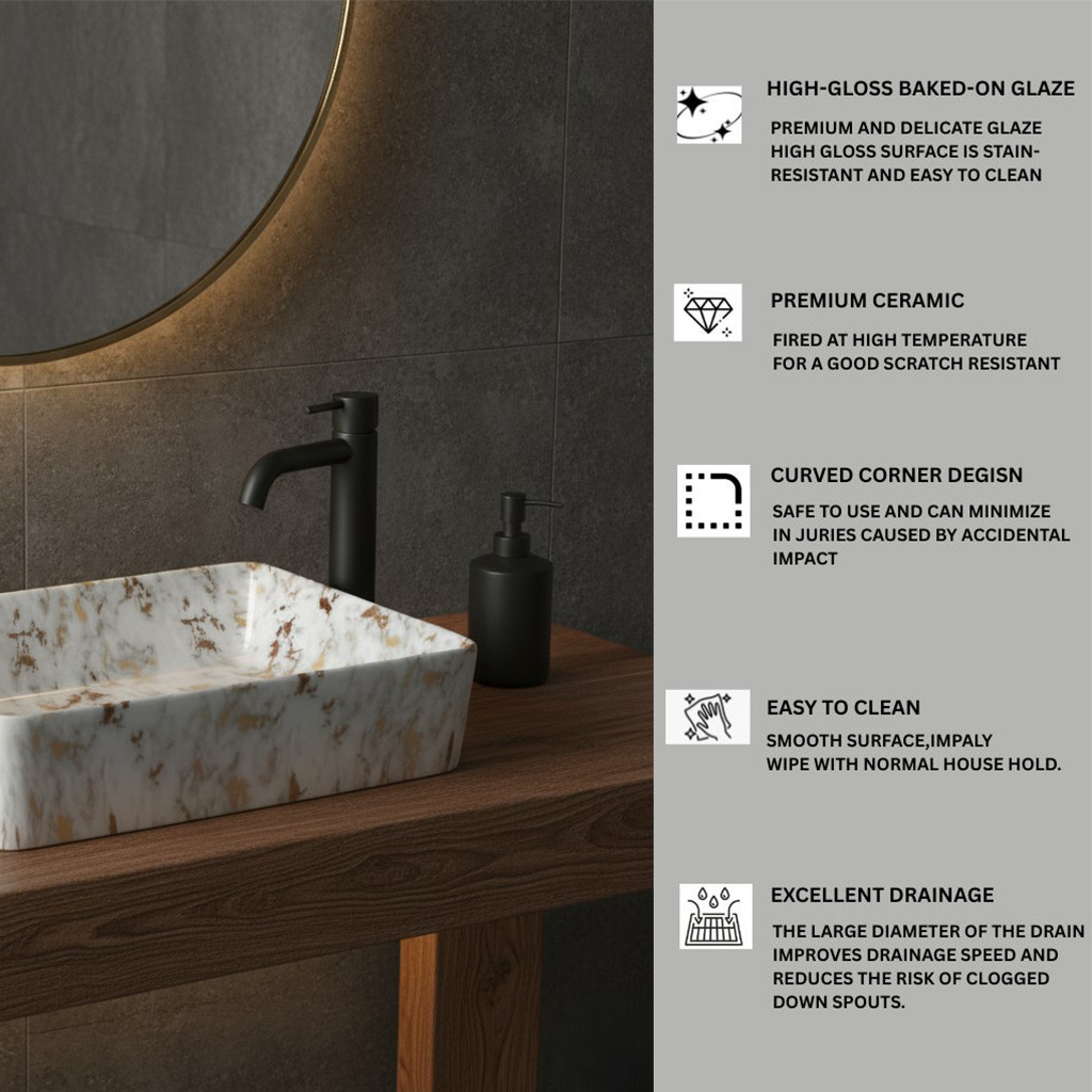 MS-1114 XYLOAN TABLE TOP BASIN MATT (19"X14") - Image 4