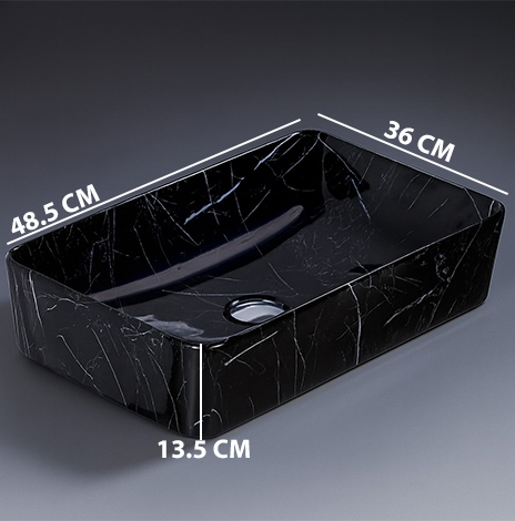 MS-1116 XYLOAN TABLE TOP BASIN GLOSSY (19"X14") - Image 3
