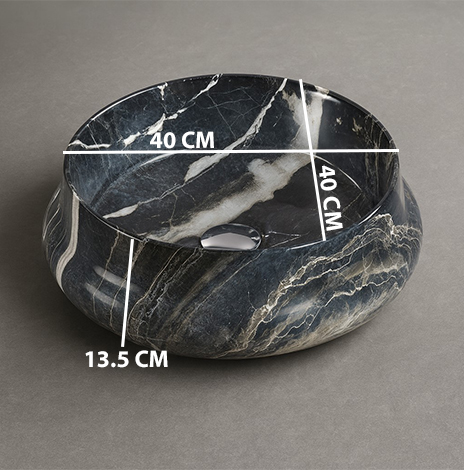 MS-1201 XYLOAN ROUND TABLE TOP BASIN GLOSSY (16"X16") - Image 3
