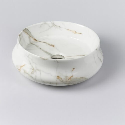 MS-1202 XYLOAN ROUND TABLE TOP BASIN GLOSSY (16"X16")