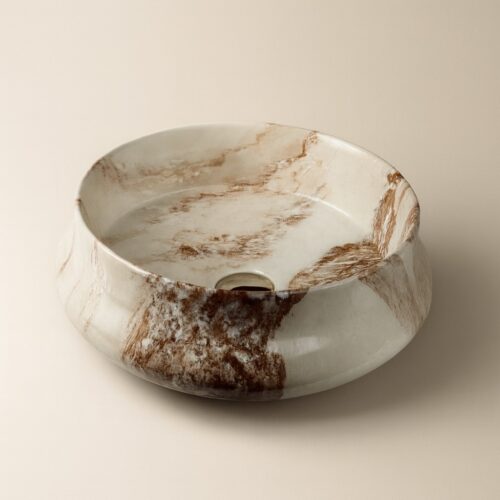 MS-1203 XYLOAN ROUND TABLE TOP BASIN GLOSSY (16"X16")