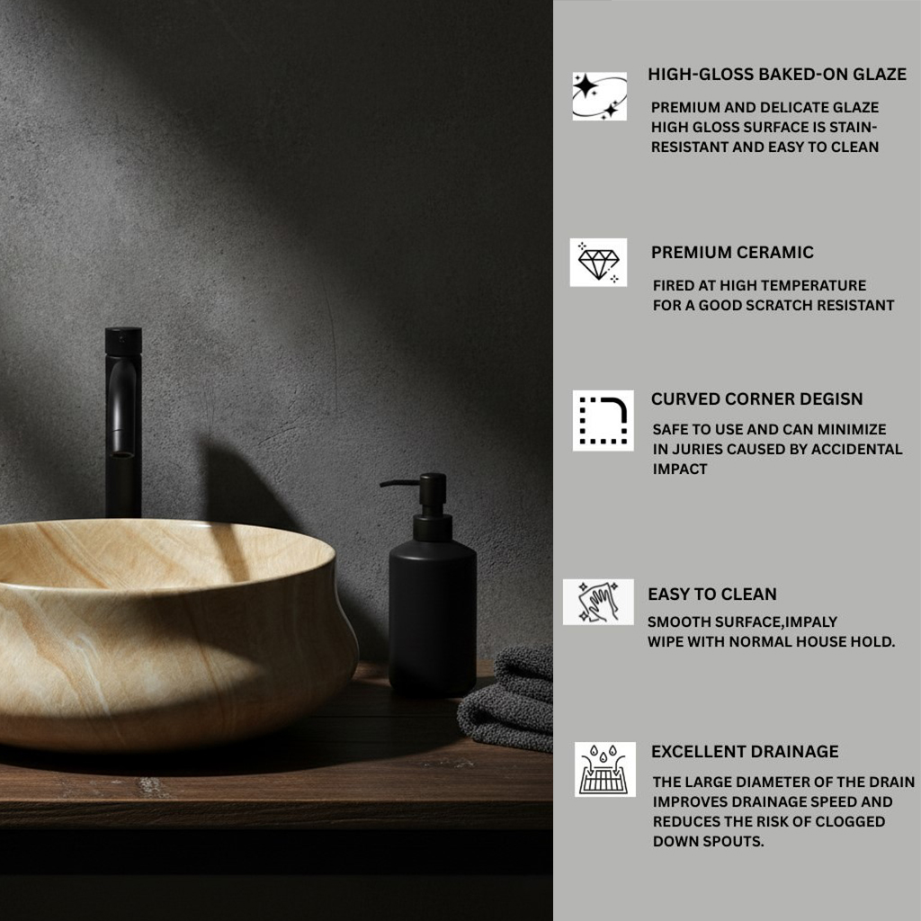 MS-1204 XYLOAN ROUND TABLE TOP BASIN MATT (16"X16") - Image 4