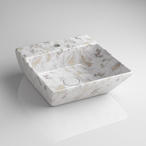 MS-1302 XYLOAN WALL MOUNTED BASIN GLOSSY (17"X15")