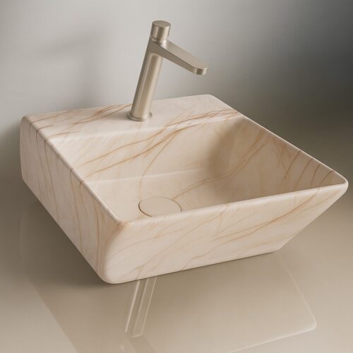 MS-1303 XYLOAN WALL MOUNTED BASIN GLOSSY (17"X15")