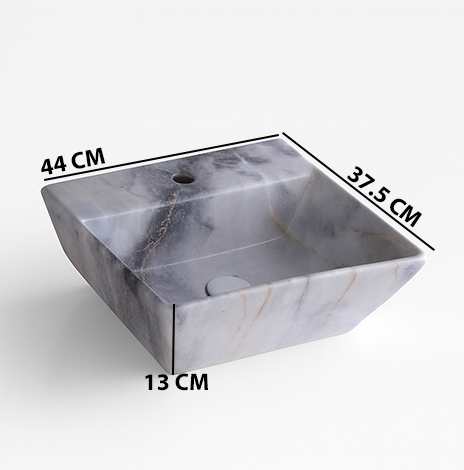 MS-1306 XYLOAN WALL MOUNTED BASIN GLOSSY (17"X15") - Image 3
