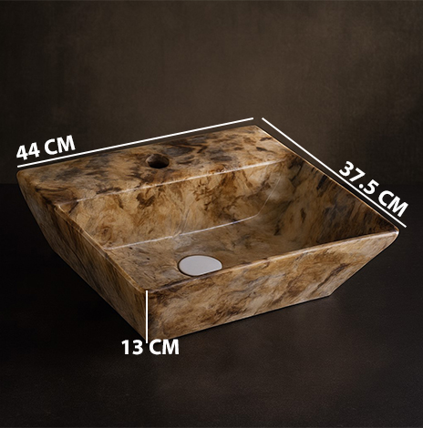 MS-1308 XYLOAN WALL MOUNTED BASIN (17"X15") - Image 3