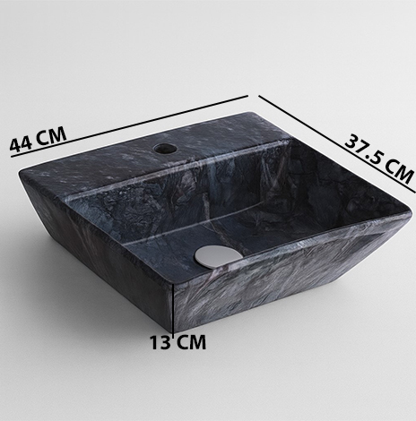 MS-1309 XYLOAN WALL MOUNTED BASIN GLOSSY (17"X15") - Image 3