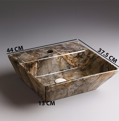 MS-1310 XYLOAN WALL MOUNTED BASIN GLOSSY (17"X15") - Image 3