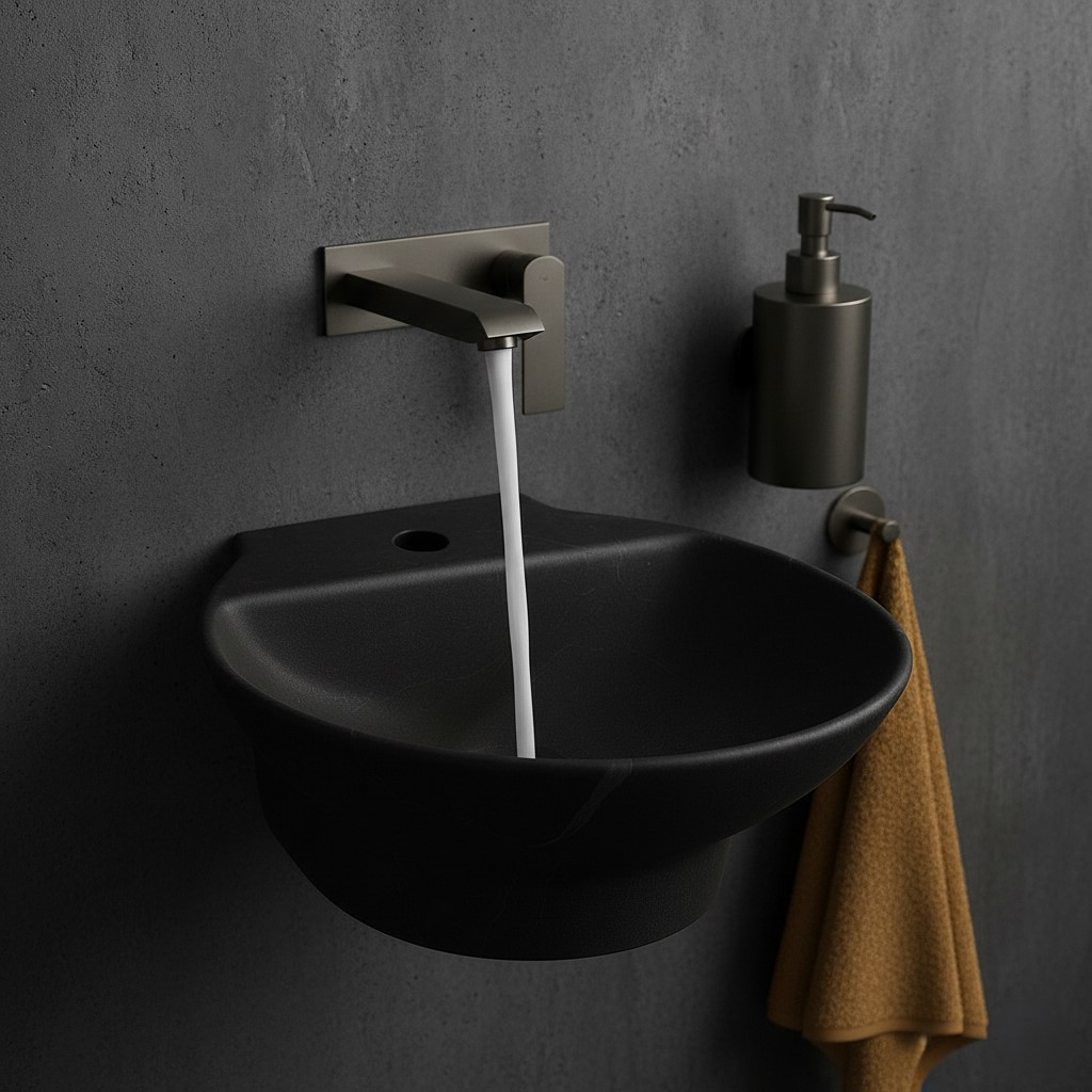 MS-1401 XYLOAN WALL MOUNTED BASIN MATT (15"X15") - Image 2