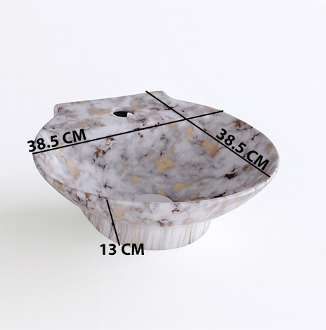 MS-1402 XYLOAN WALL MOUNTED BASIN (15"X15") - Image 3