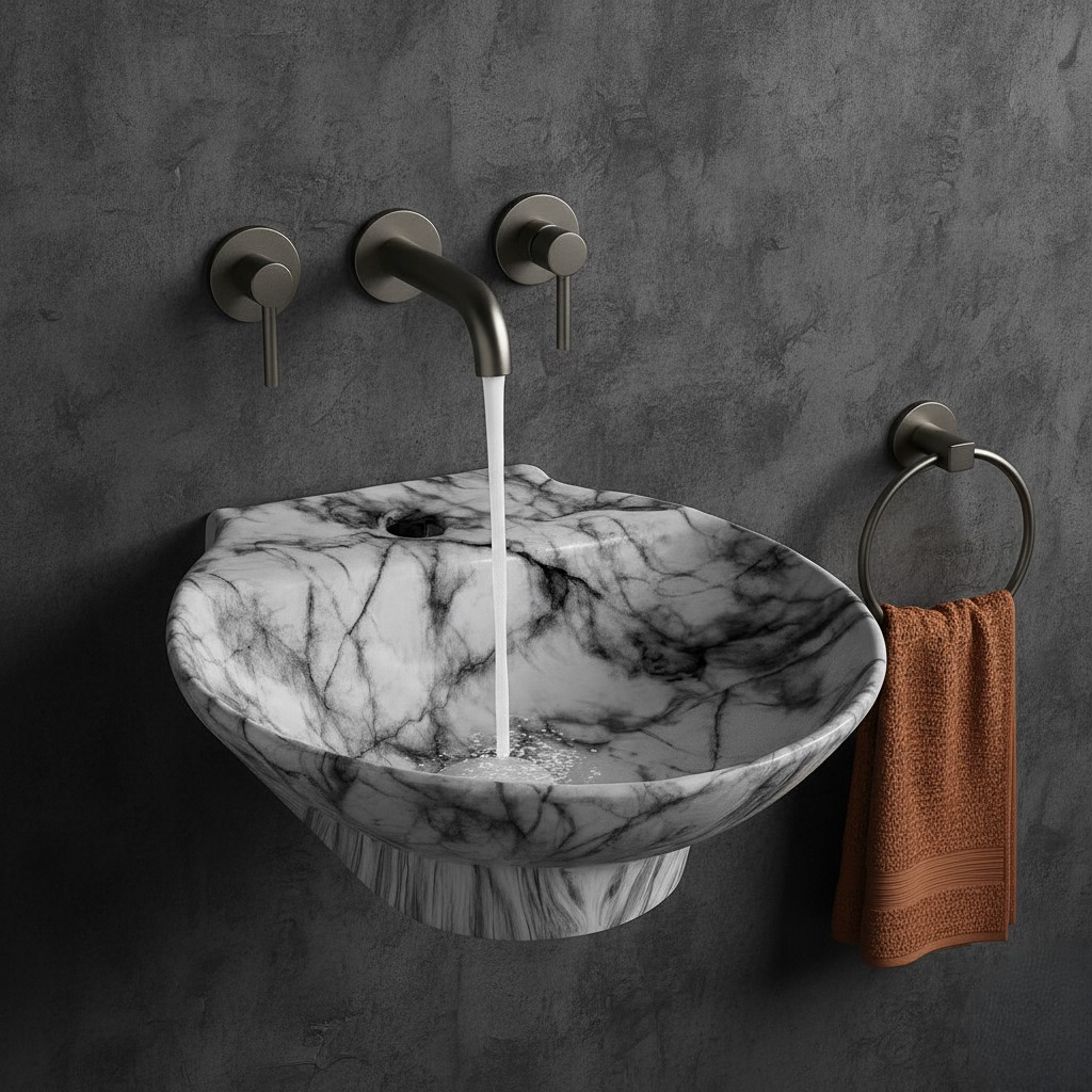 MS-1405 XYLOAN WALL MOUNTED BASIN GLOSSY (15"X15") - Image 2