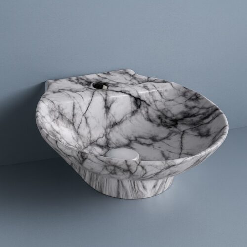 MS-1405 XYLOAN WALL MOUNTED BASIN GLOSSY (15"X15")