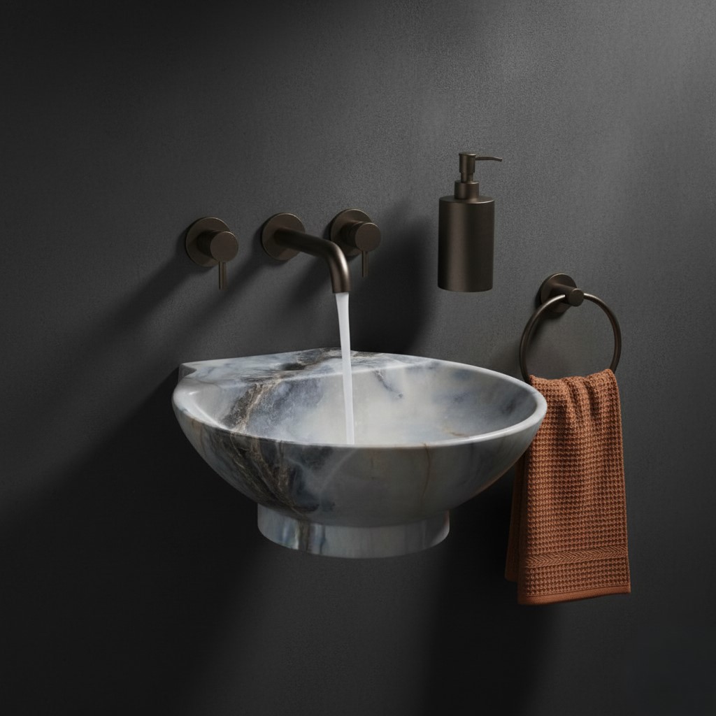 MS-1406 XYLOAN WALL MOUNTED BASIN GLOSSY (15"X15") - Image 2