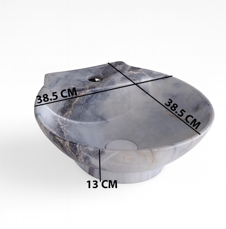 MS-1406 XYLOAN WALL MOUNTED BASIN GLOSSY (15"X15") - Image 3
