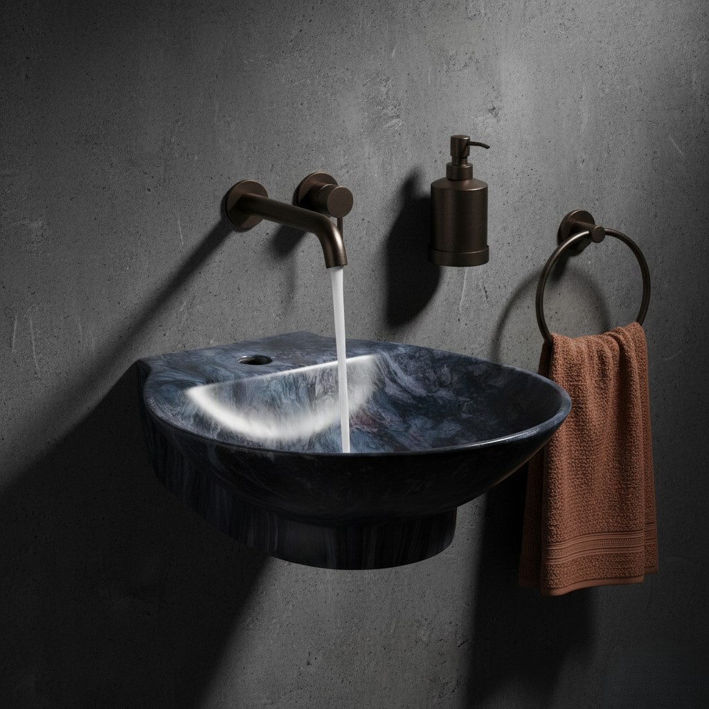 MS-1409 XYLOAN WALL MOUNTED BASIN GLOSSY (15"X15") - Image 2