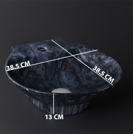 MS-1409 XYLOAN WALL MOUNTED BASIN GLOSSY (15"X15") - Image 3
