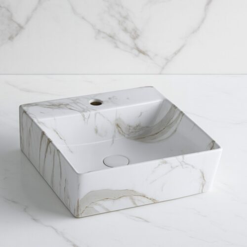 MS-1504 XYLOAN WALL MOUNTED BASIN GLOSSY (16"X16")