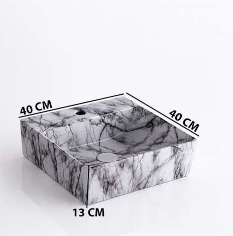 MS-1505 XYLOAN WALL MOUNTED BASIN GLOSSY (16"X16") - Image 3