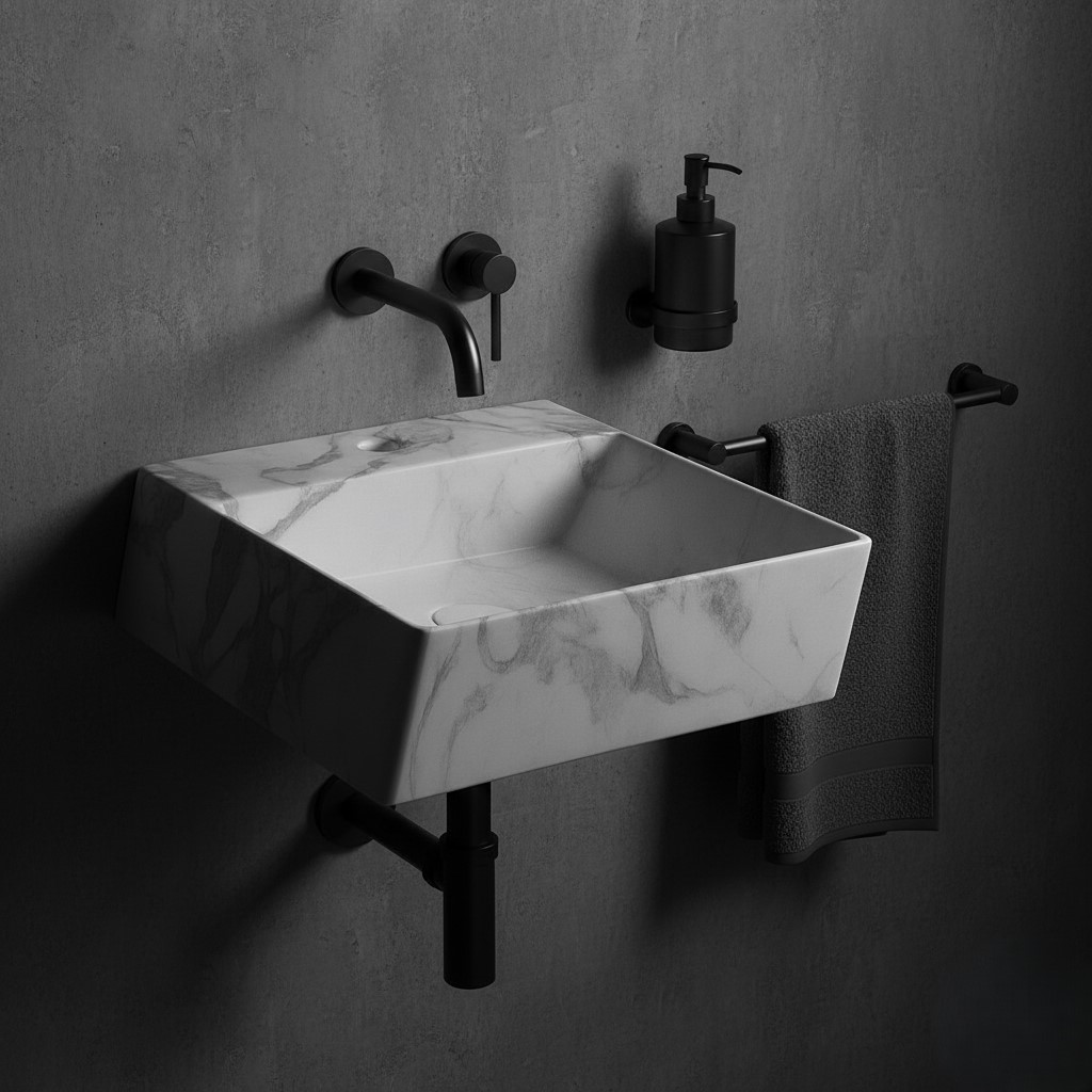 MS-1507 XYLOAN WALL MOUNTED BASIN (16"X16") - Image 2