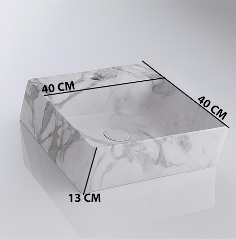 MS-1507 XYLOAN WALL MOUNTED BASIN (16"X16") - Image 3