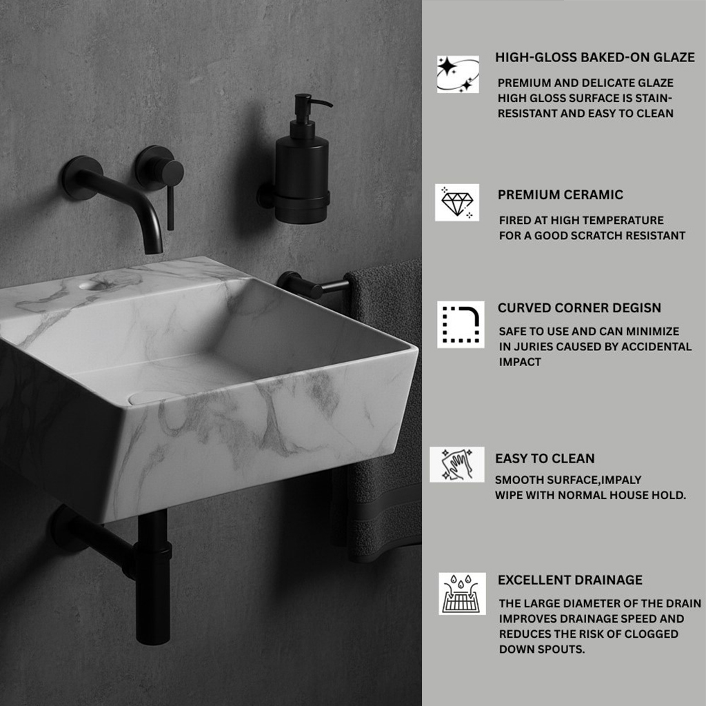 MS-1507 XYLOAN WALL MOUNTED BASIN (16"X16") - Image 4