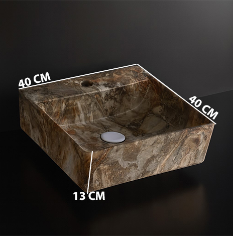 MS-1508 XYLOAN WALL MOUNTED BASIN GLOSSY (16"X16") - Image 3