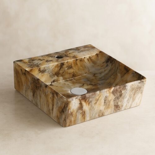 MS-1510 XYLOAN WALL MOUNTED BASIN GLOSSY (16"X16")