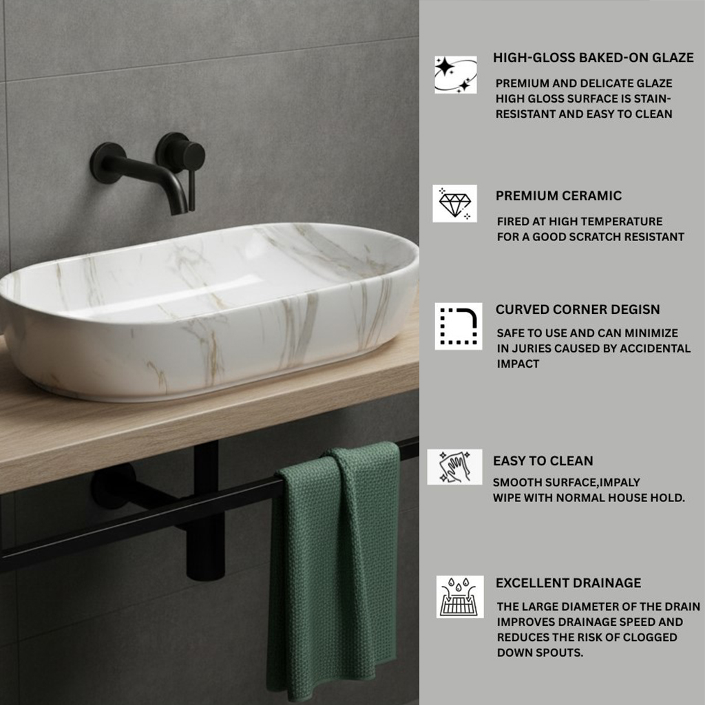 MS-1603 XYLOAN TABLE TOP BASIN (28"X14") - Image 4