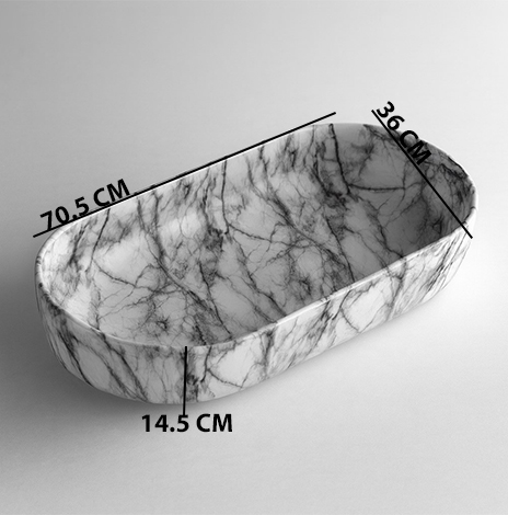 MS-1604 XYLOAN TABLE TOP BASIN (28"X14") - Image 3